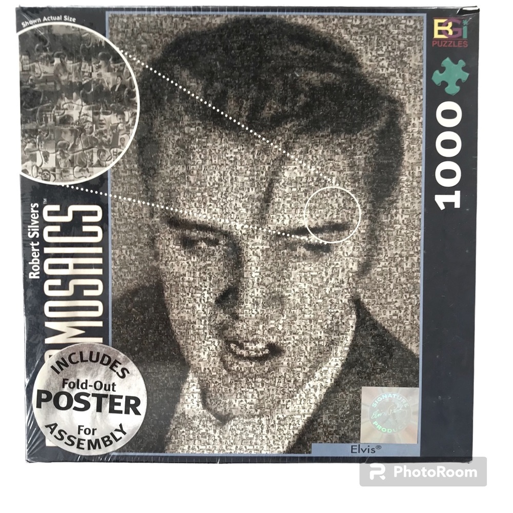 New in Box ELVIS PhotoMosaic Puzzle - Great Christmas Gift! 1000+ pc Puzzle.